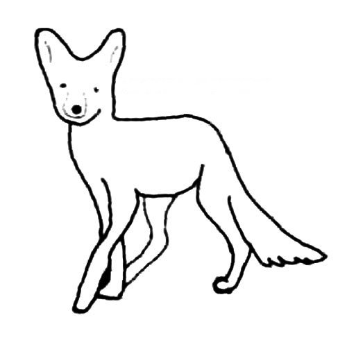 如何画狐狸简笔画步骤图