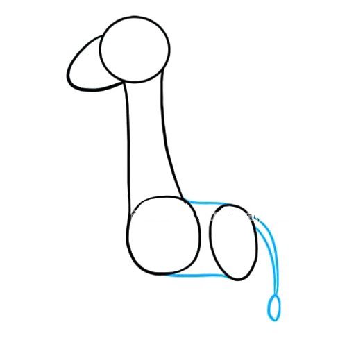 长颈鹿怎么画步骤图