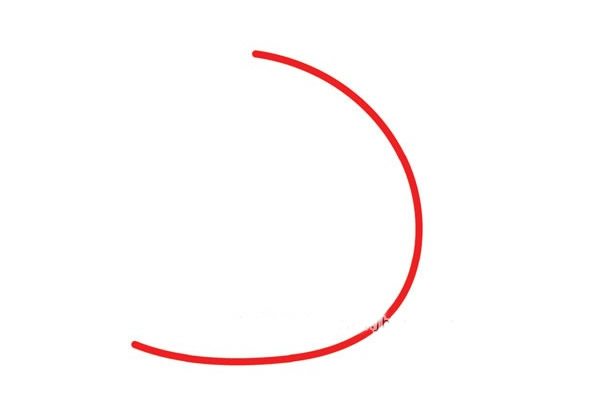 可爱的大熊猫简笔画步骤1