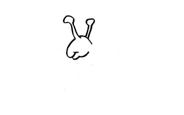 蜗牛简笔画的画法