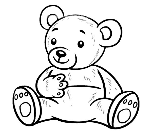 玩具熊简笔画图片1