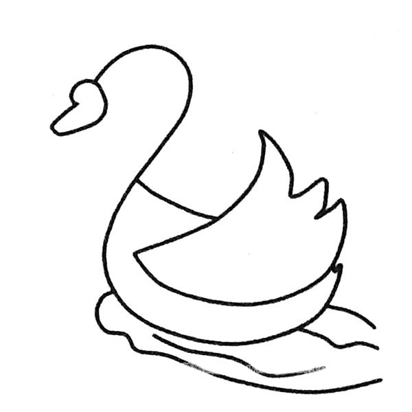 天鹅简笔画图片1