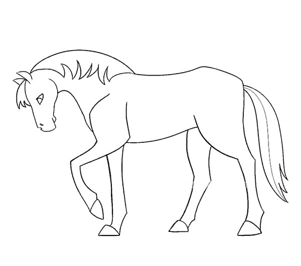 骏马简笔画图片1