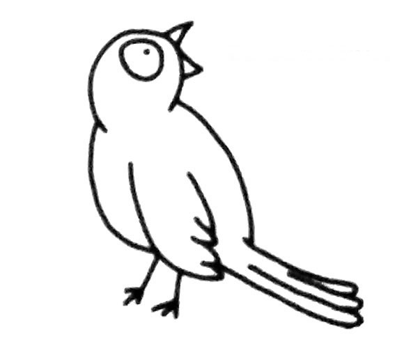 简单的喜鹊简笔画图片2