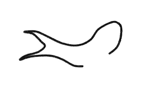 小燕子简笔画步骤图片1