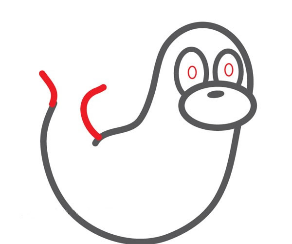 可爱的海豹简笔画步骤图片