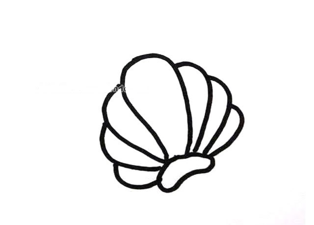 贝壳简笔画图片1