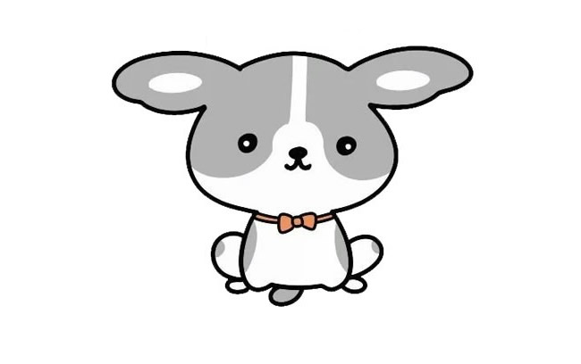 可爱的小狗简笔画图片2