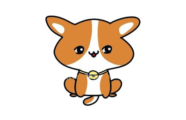 可爱的小狗简笔画图片3