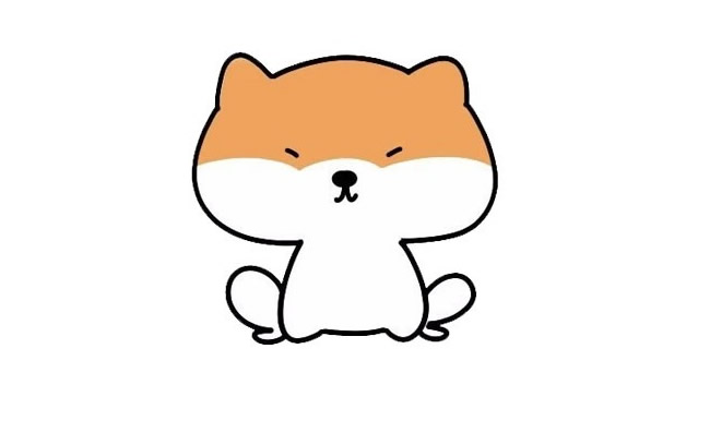 可爱的小狗简笔画图片5