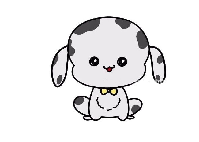 可爱的小狗简笔画图片7