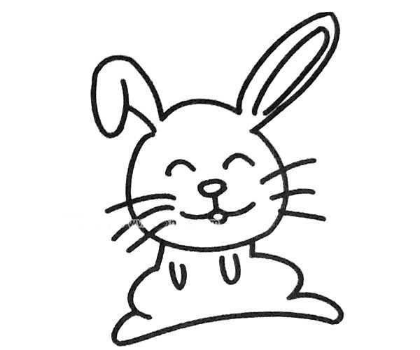 小兔子简笔画图片3
