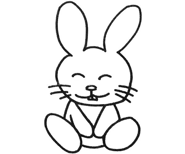 小兔子简笔画图片6