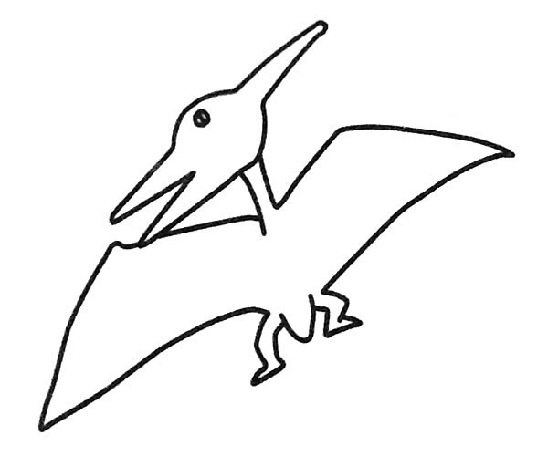 一组卡通恐龙简笔画图片