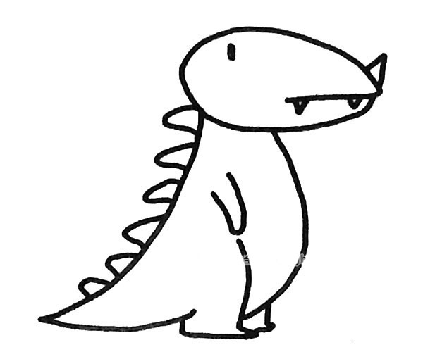 6款恐龙简笔画图片