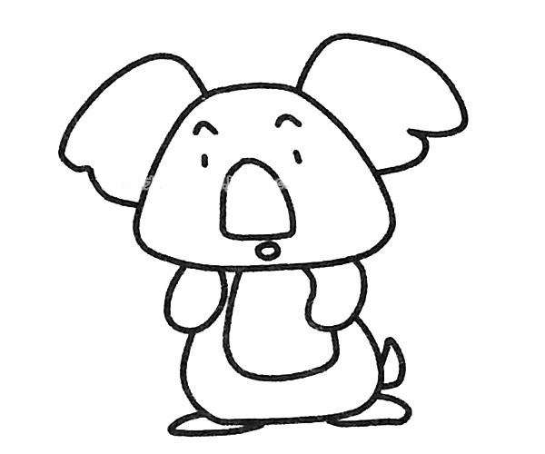 6款可爱的考拉简笔画图片