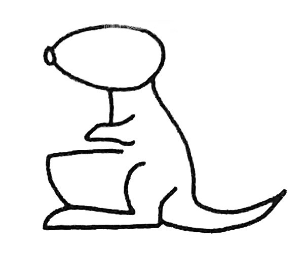 袋鼠简笔画步骤图解
