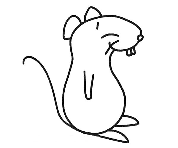 6款可爱的卡通老鼠简笔画图片