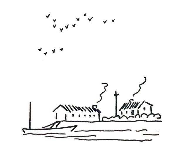 超有意境的风景简笔画9