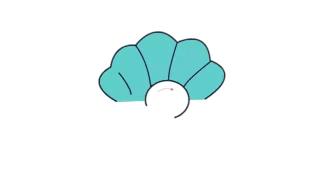 珍珠贝简笔画步骤图解