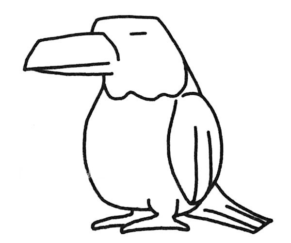 老鹰简笔画图片 老鹰的简单画法大全