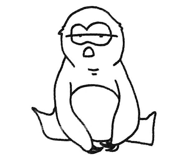 树懒简笔画图片