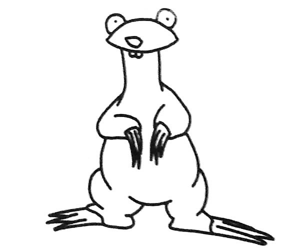 树懒简笔画图片