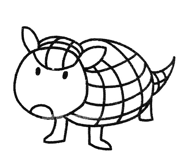 6款穿山甲简笔画图片
