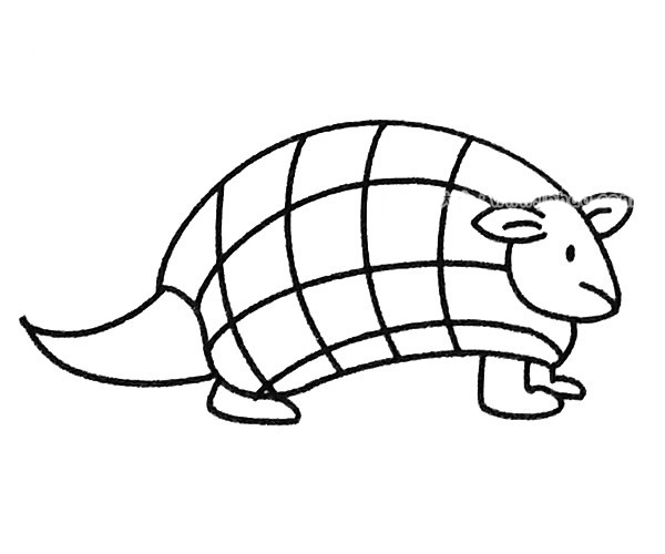 6款穿山甲简笔画图片