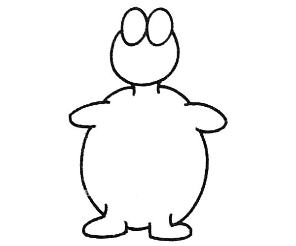 卡通乌龟简笔画步骤图解