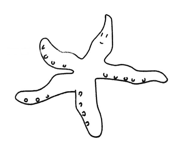 6款可爱的海星简笔画图片