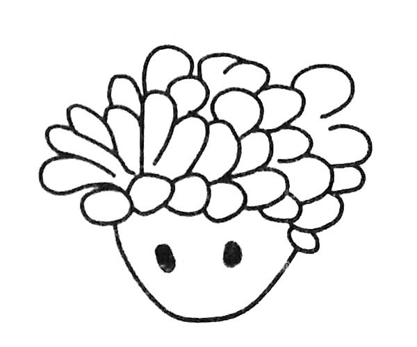 6款卡通海葵简笔画图片