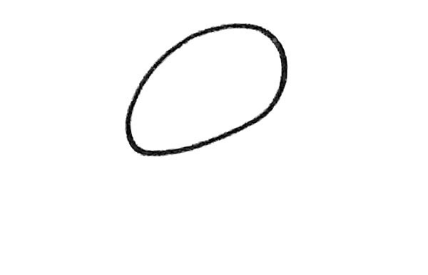 蚂蚁简笔画步骤1