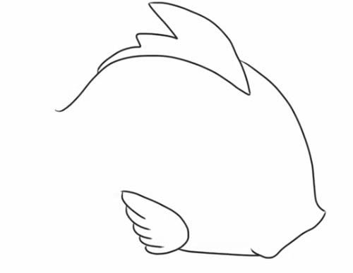 可爱的鱼简笔画步骤教程