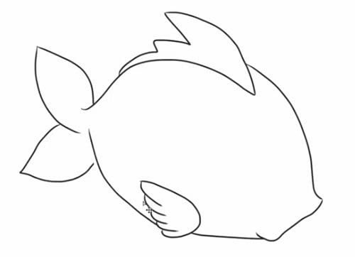 可爱的鱼简笔画步骤教程