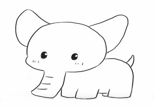 大象简笔画怎么画