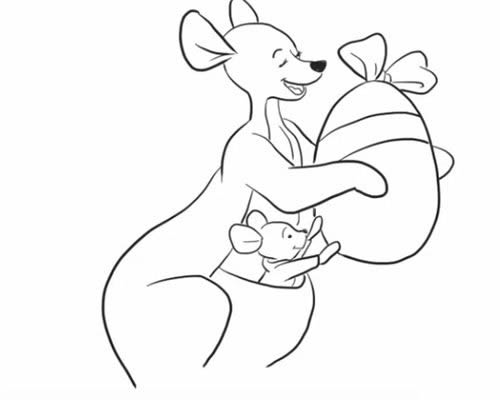 袋鼠怎么画简笔画图片