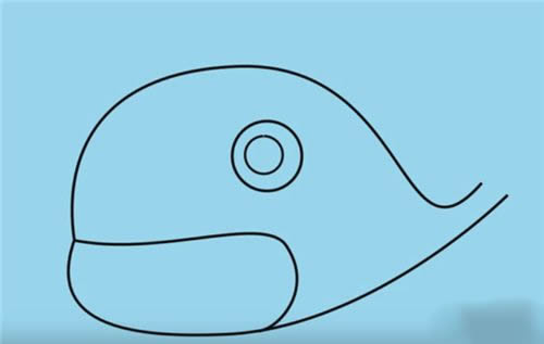 鲸鱼怎么画简笔画