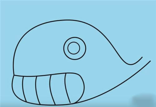 鲸鱼怎么画简笔画