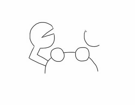 开心的螃蟹简笔画画法步骤