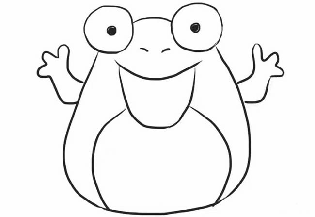 青蛙简笔画图片