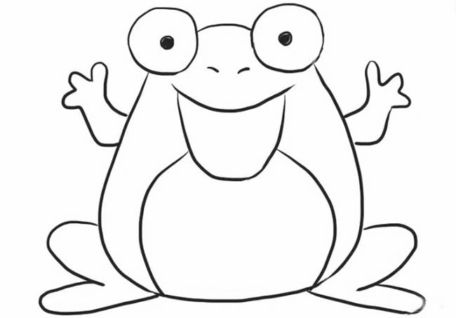青蛙简笔画图片