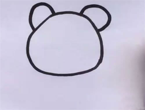 熊猫简笔画步骤图解