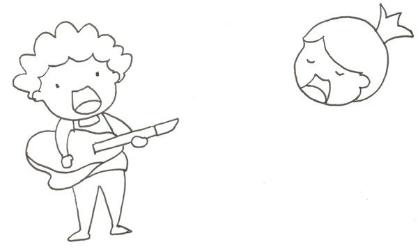 卡通乐队组合女孩头像