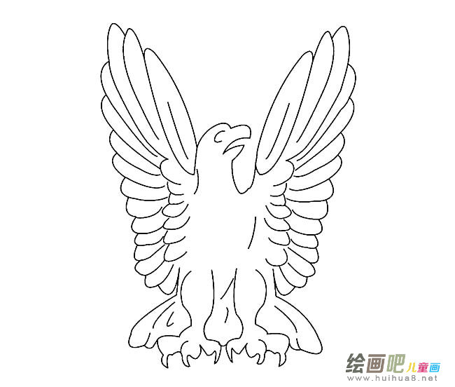 老鹰简笔画图片