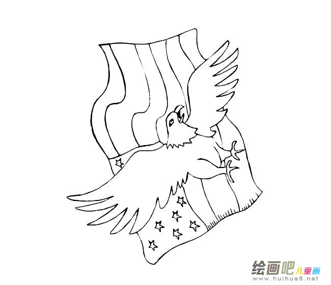 老鹰简笔画图片