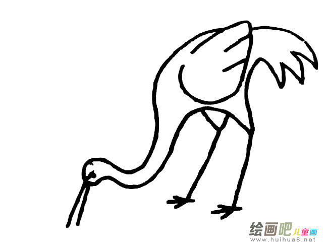 鹤简笔画图片