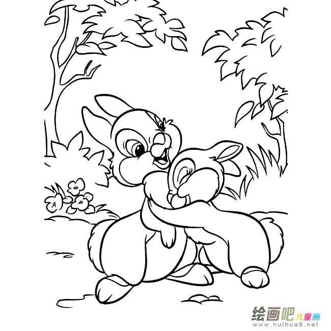 兔子动物简笔画步骤图片大全