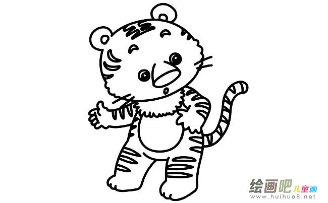 可爱小老虎简笔画图片大全