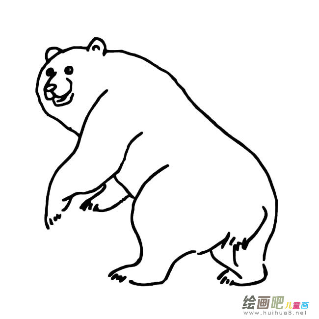 大狗熊简笔画图片